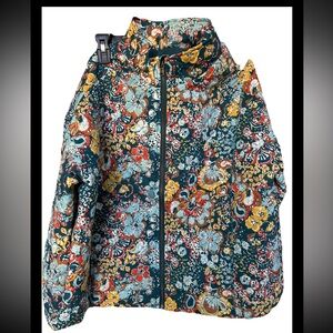 NWT CHRISTOPHER BANKS  Floral Falls Woman's Diamond Quilted Cotton Zip Jacket XL